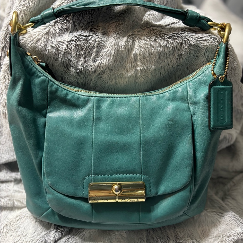 Coach Slouch Leather Shoulder Bag